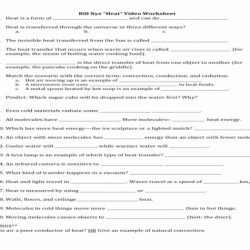 Bill nye the sun worksheet