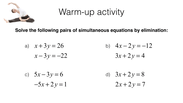 Solving systems of linear equations by substitution worksheet answers