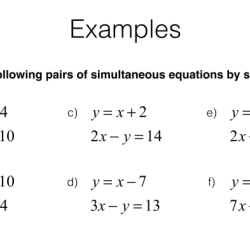 Solving systems of linear equations by substitution worksheet answers